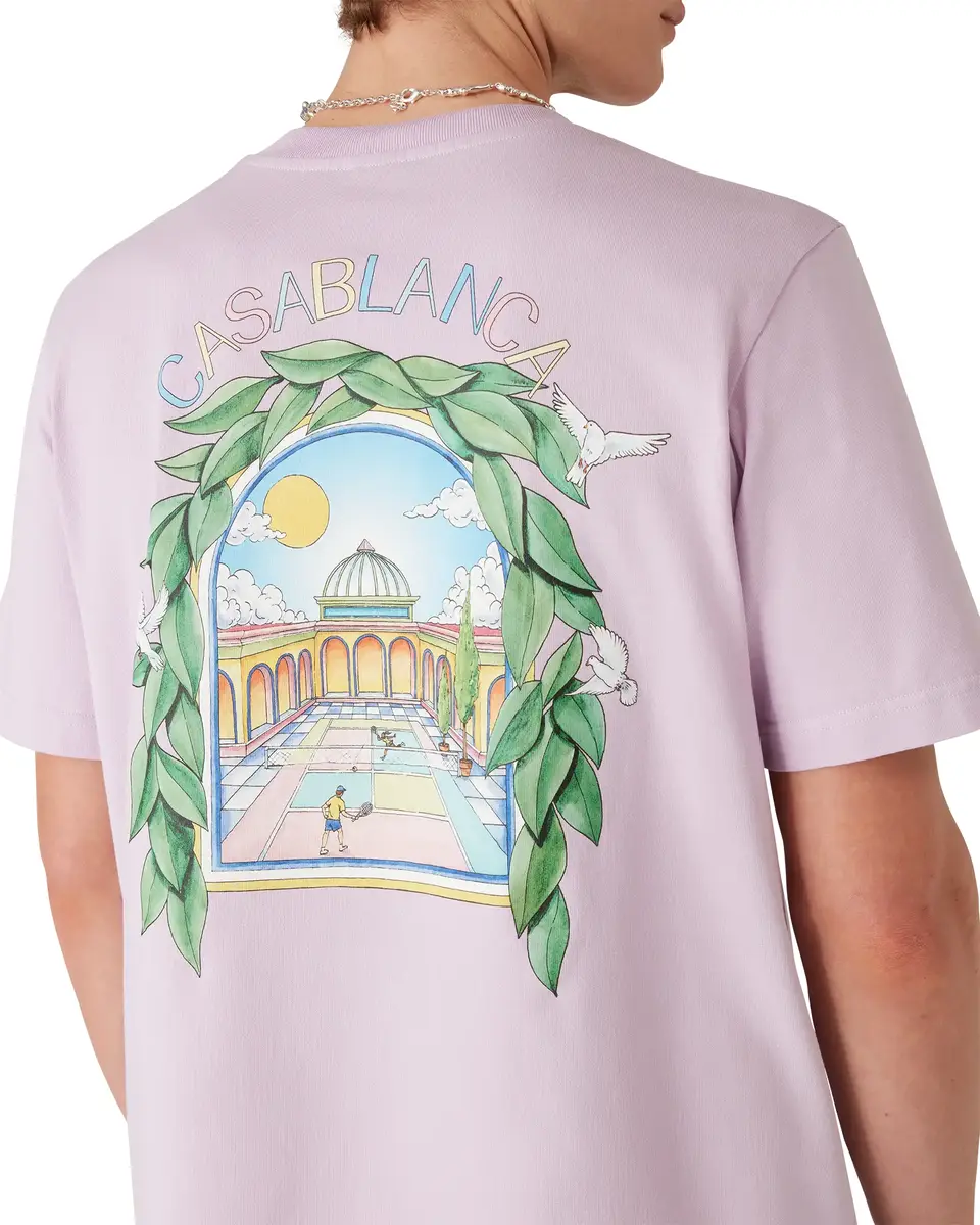 Casablanca L'Arche De Tennis Short Sleeve T-Shirt | Thumbnail 5 Casablanca L'Arche De Tennis Short Sleeve T-Shirt | Thumbnail 5