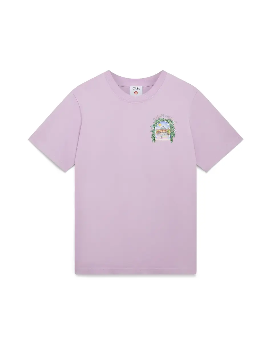 Casablanca L'Arche De Tennis Short Sleeve T-Shirt | Thumbnail 6 Casablanca L'Arche De Tennis Short Sleeve T-Shirt | Thumbnail 6