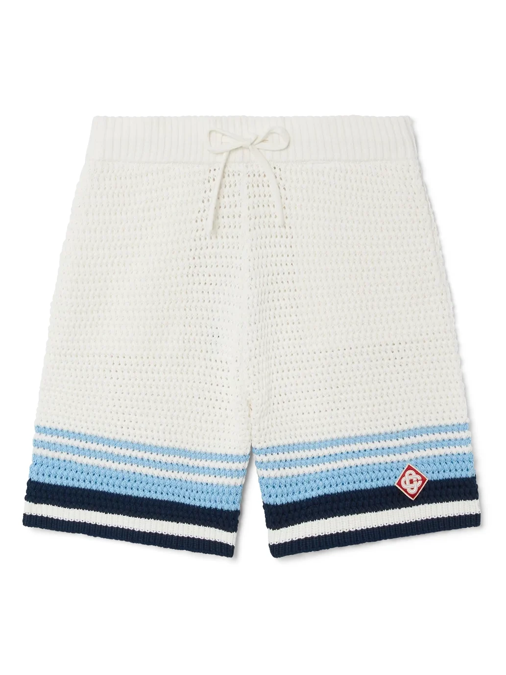 Casablanca Tennis Cotton Crochet Shorts