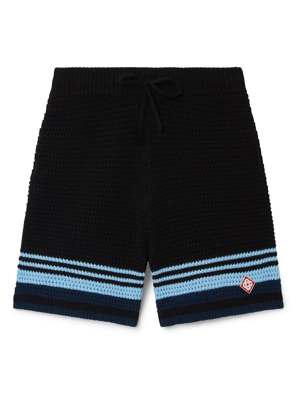 Casablanca Tennis Cotton Crochet Shorts