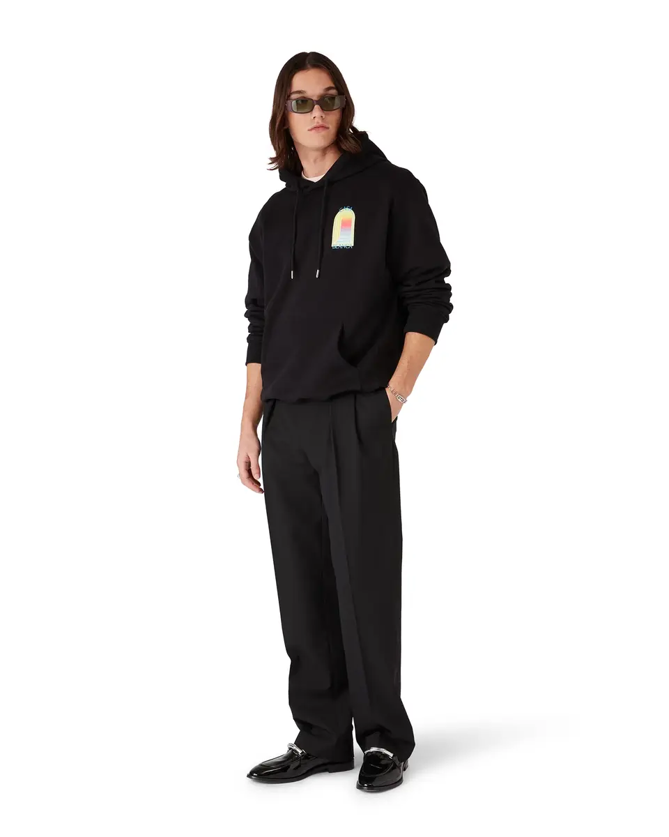 Casablanca Gradient Arch Hooded Sweatshirt in Black | Thumbnail 2 Casablanca Gradient Arch Hooded Sweatshirt in Black | Thumbnail 2