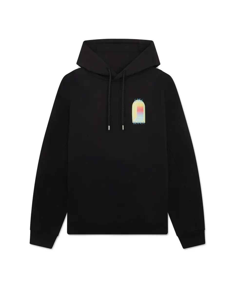 Casablanca Gradient Arch Hooded Sweatshirt in Black | Thumbnail 6 Casablanca Gradient Arch Hooded Sweatshirt in Black | Thumbnail 6