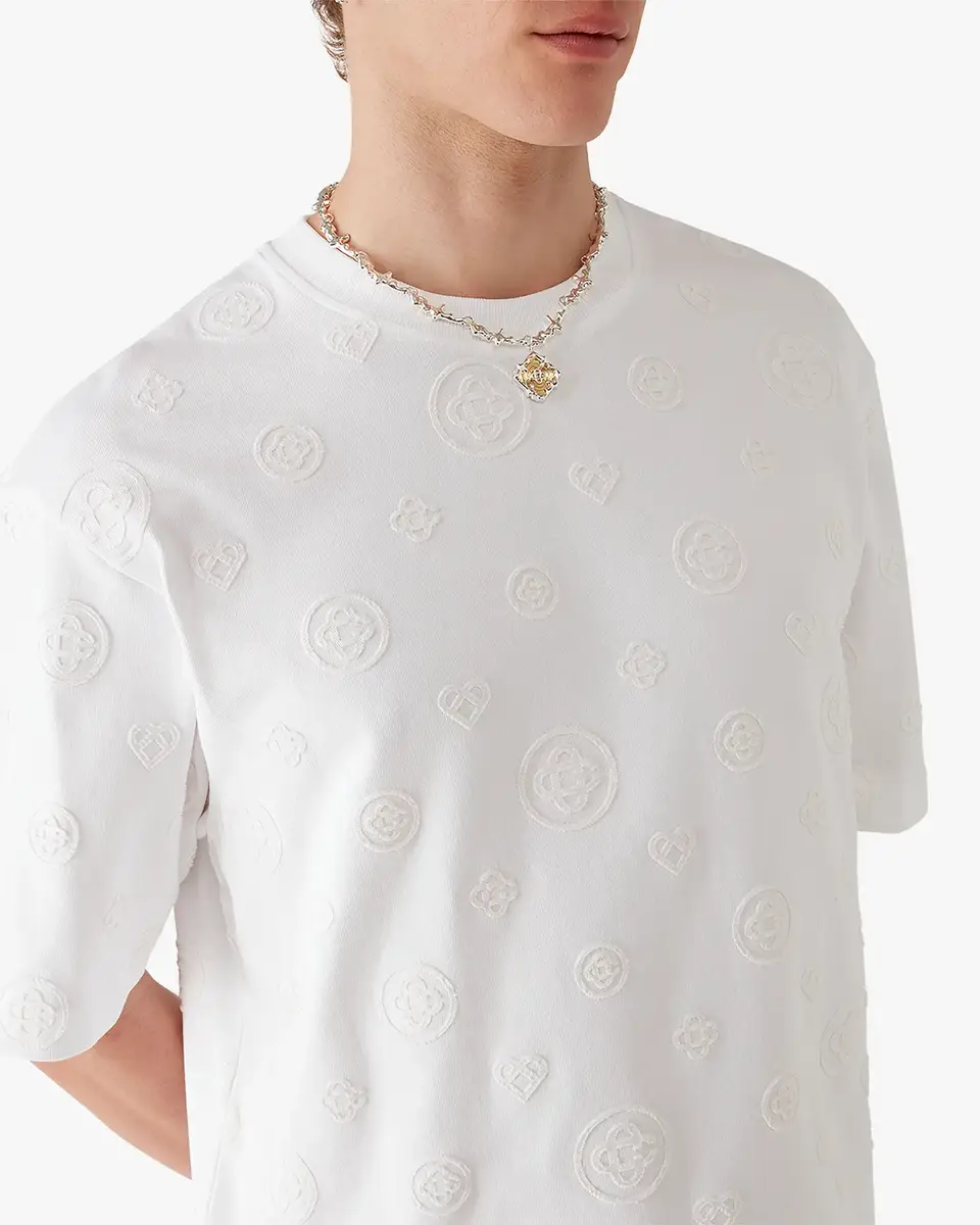 Casablanca Applique Monogram Oversized Short Sleeve T-Shirt | Thumbnail 5