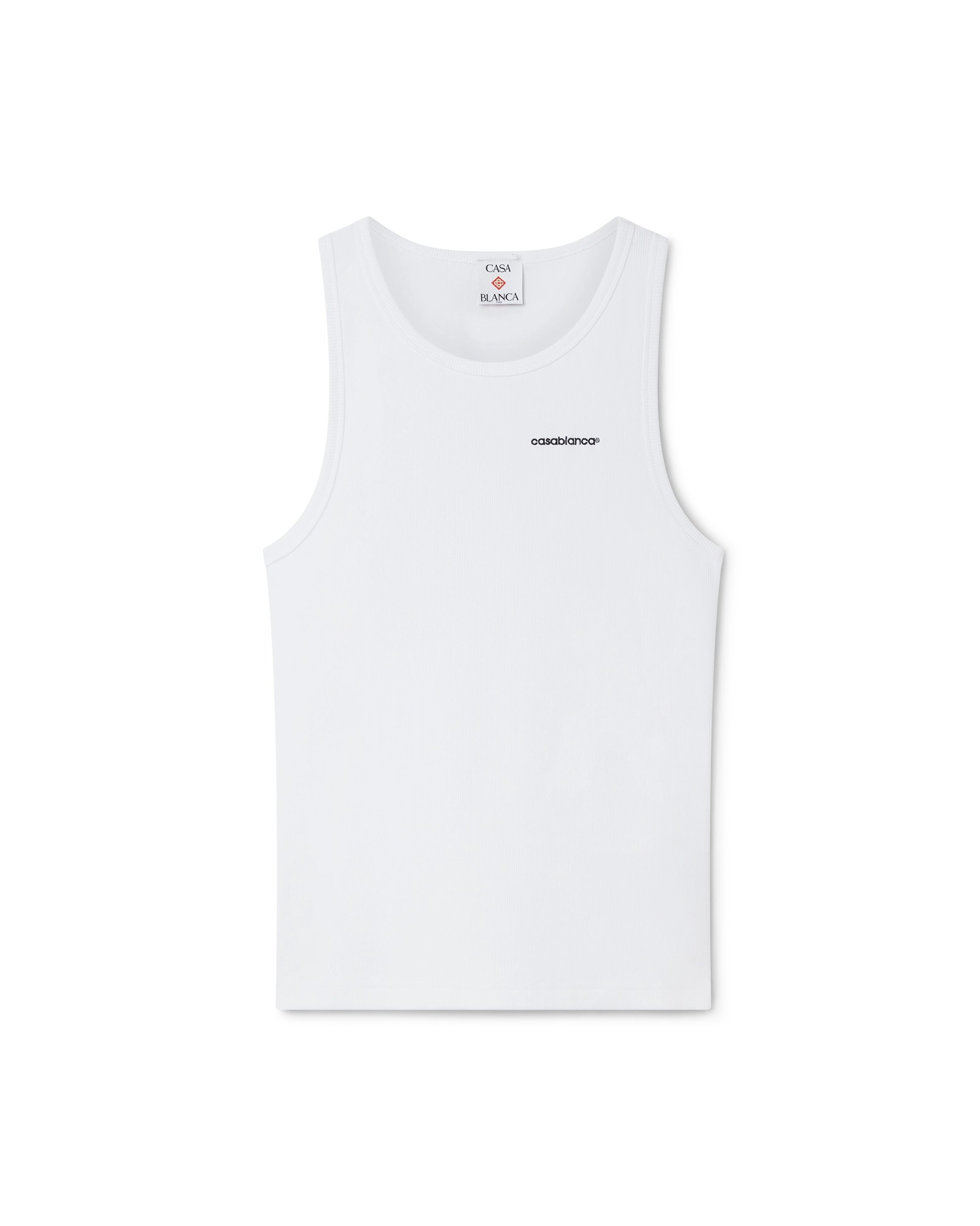 Casablanca Ribbed Tank Top