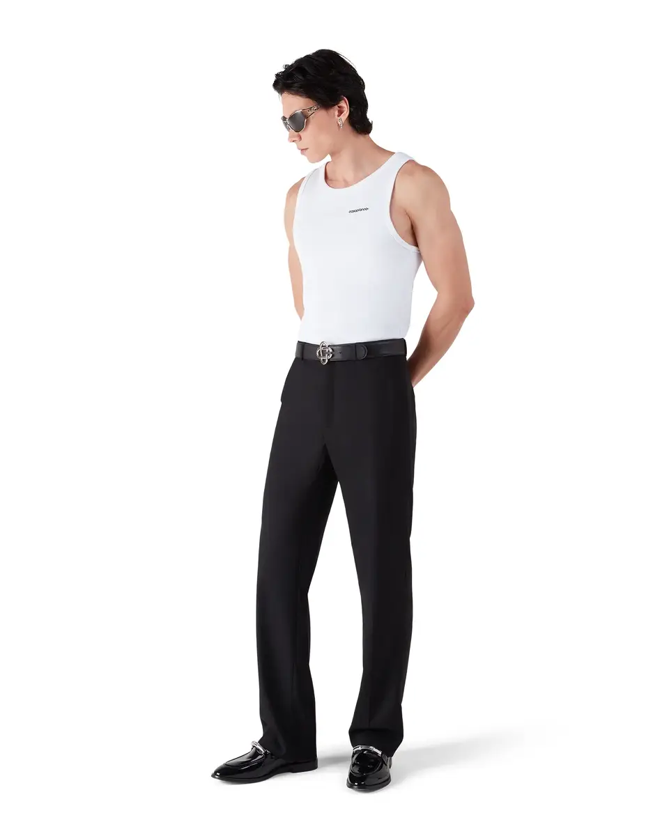 Casablanca Ribbed Tank Top | Thumbnail 2 Casablanca Ribbed Tank Top | Thumbnail 2