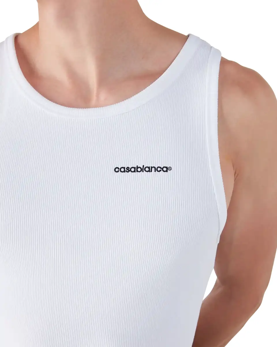 Casablanca Ribbed Tank Top | Thumbnail 5 Casablanca Ribbed Tank Top | Thumbnail 5