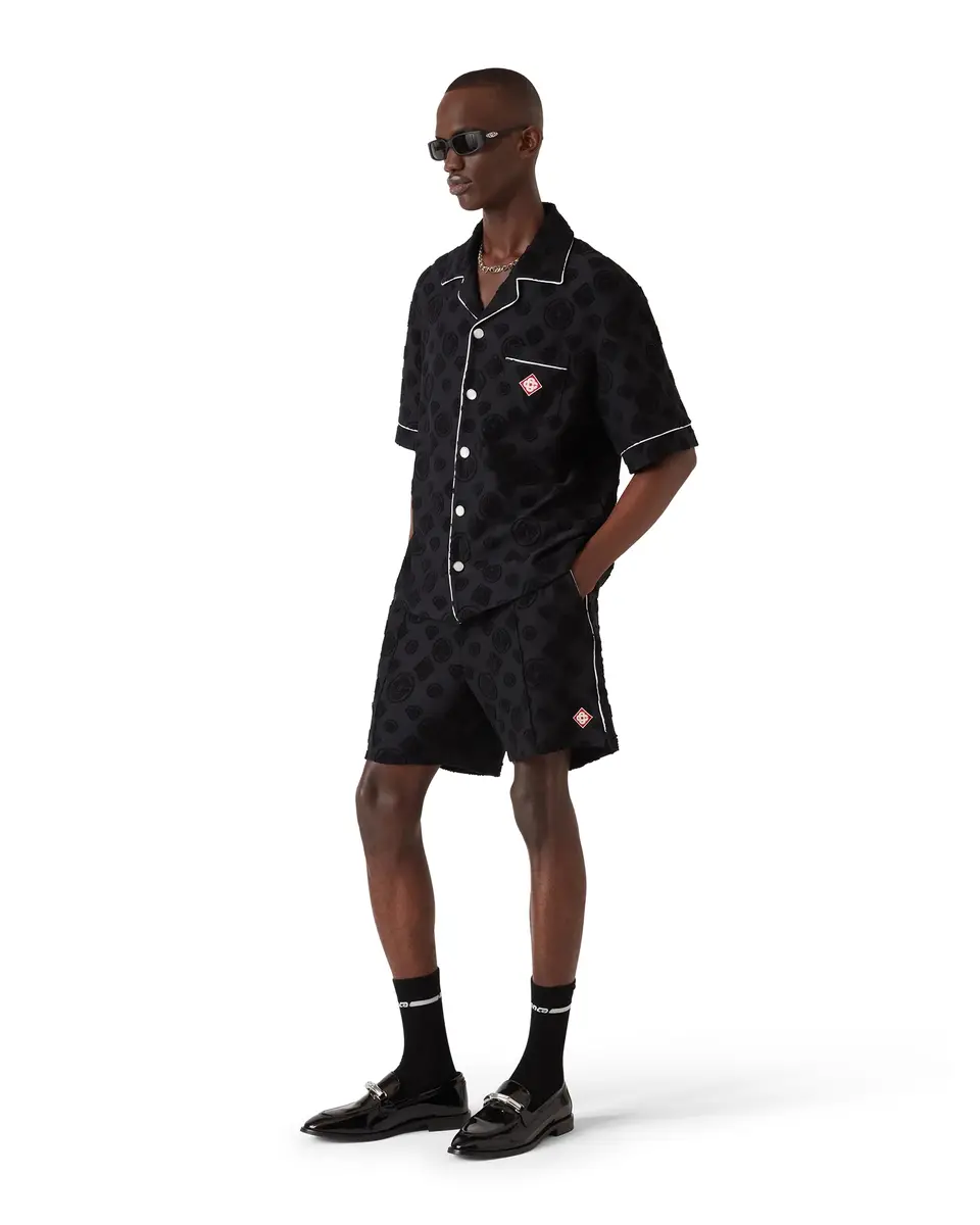 Casablanca Towelling Monogram Short Sleeve Shirt | Thumbnail 2