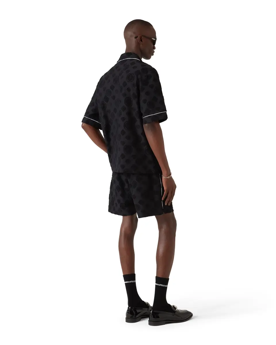 Casablanca Towelling Monogram Short Sleeve Shirt | Thumbnail 3