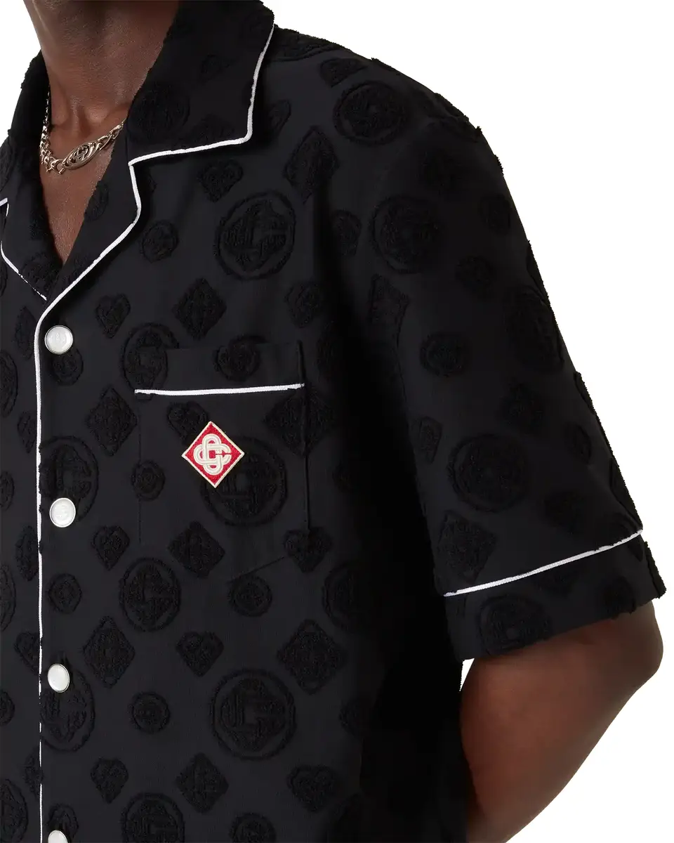 Casablanca Towelling Monogram Short Sleeve Shirt | Thumbnail 5