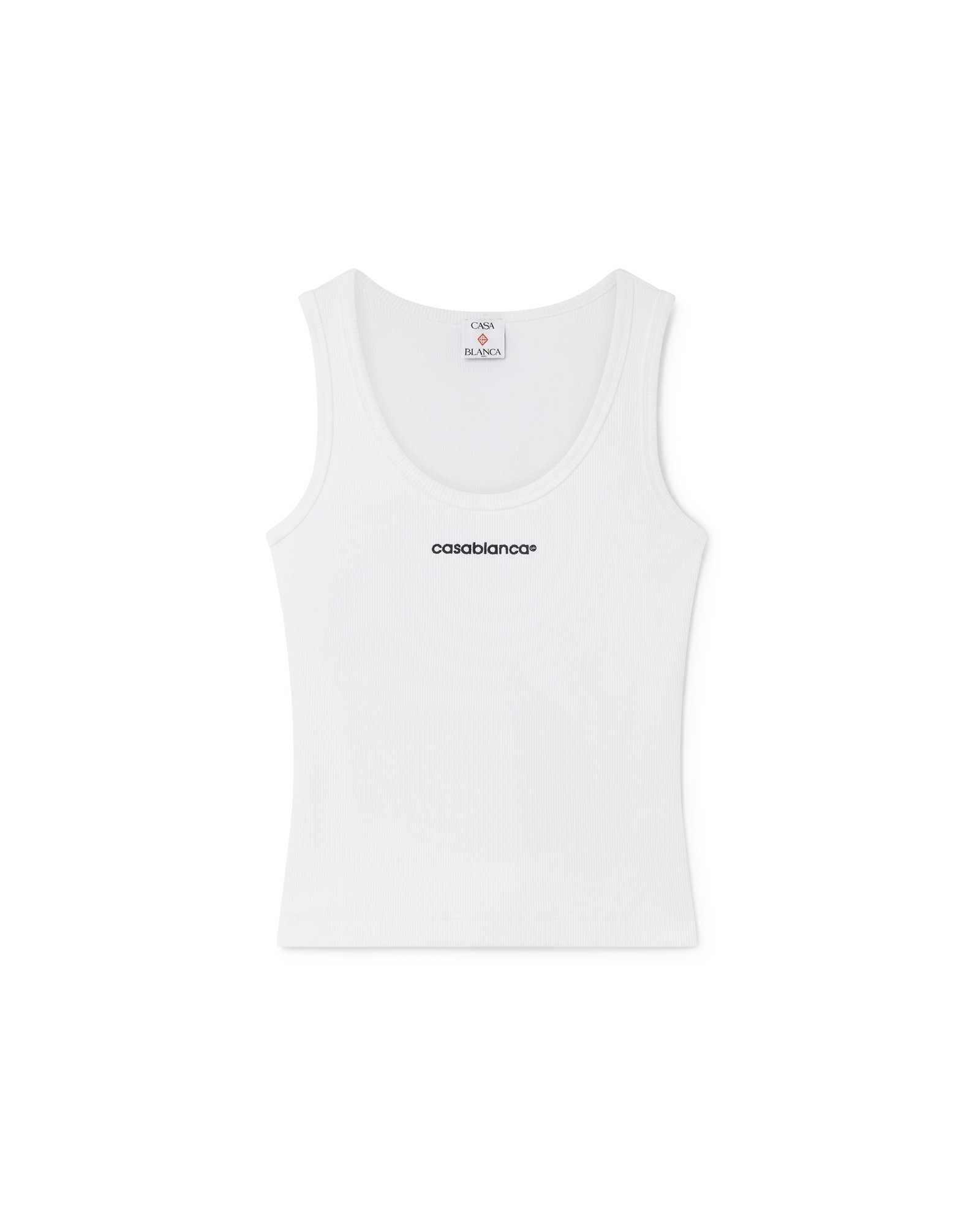Casablanca Ribbed Tank Top