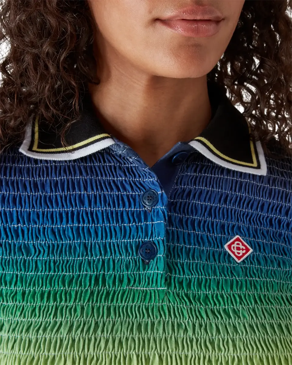 Casablanca Gradient Short Sleeve Polo Shirt | Thumbnail 5 Casablanca Gradient Short Sleeve Polo Shirt | Thumbnail 5