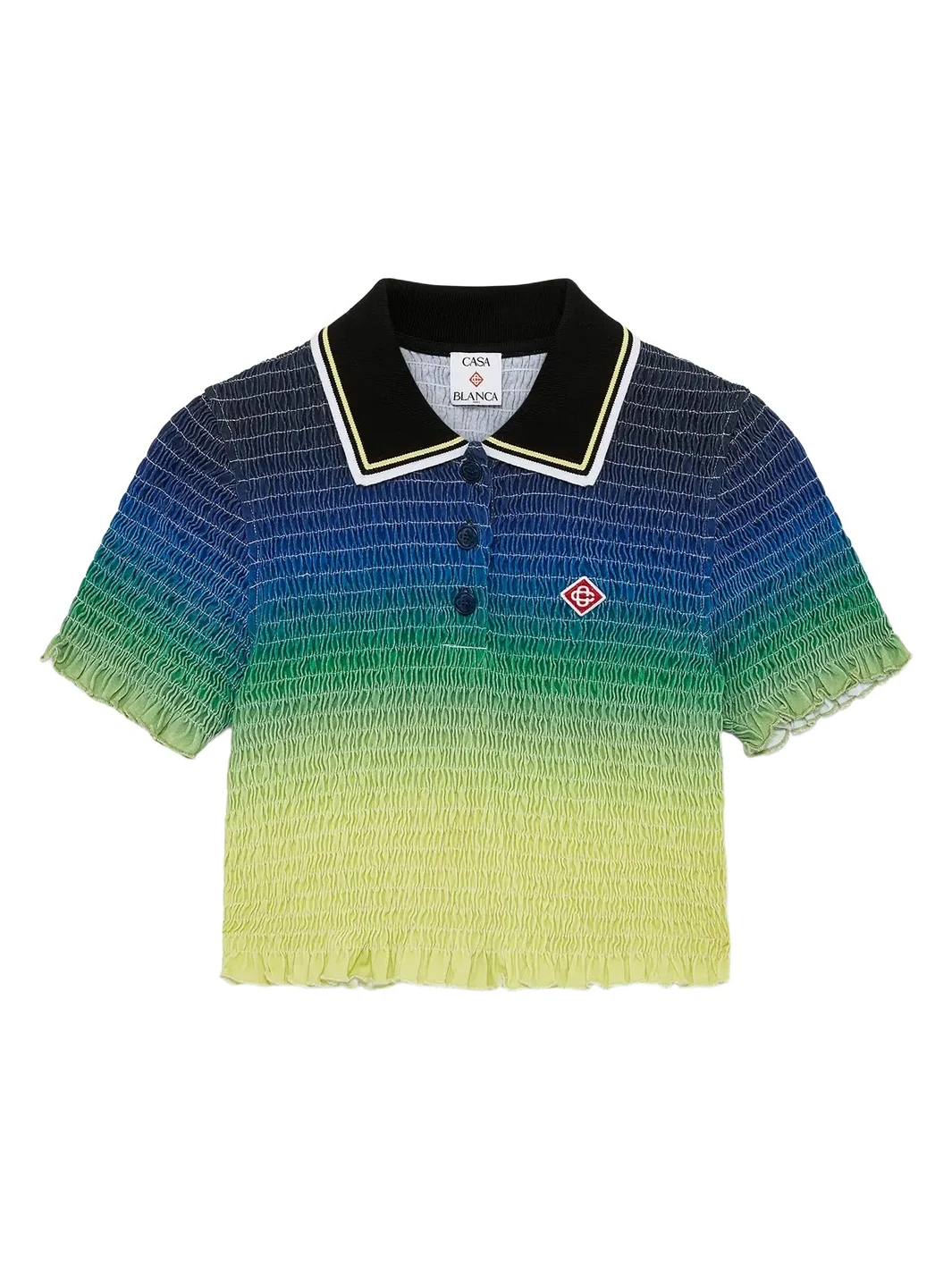Casablanca Gradient Short Sleeve Polo Shirt