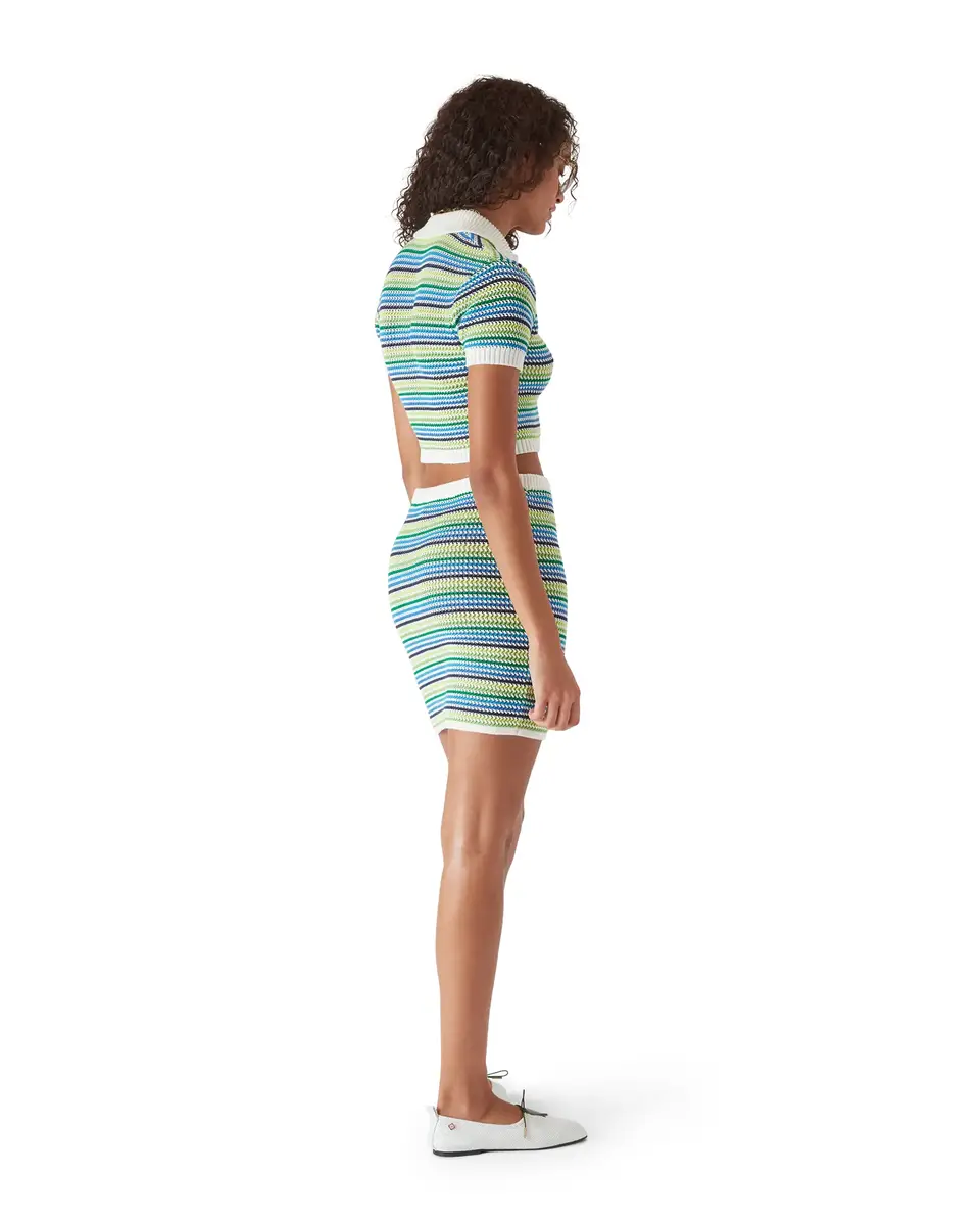 Casablanca Stripe Mini Skirt | Thumbnail 3 Casablanca Stripe Mini Skirt | Thumbnail 3