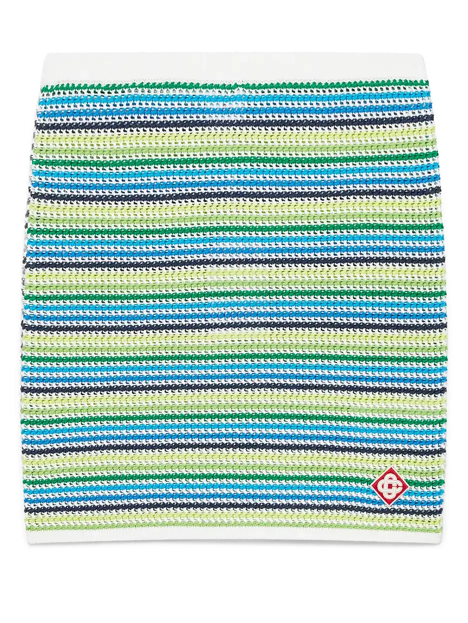 Casablanca Stripe Mini Skirt