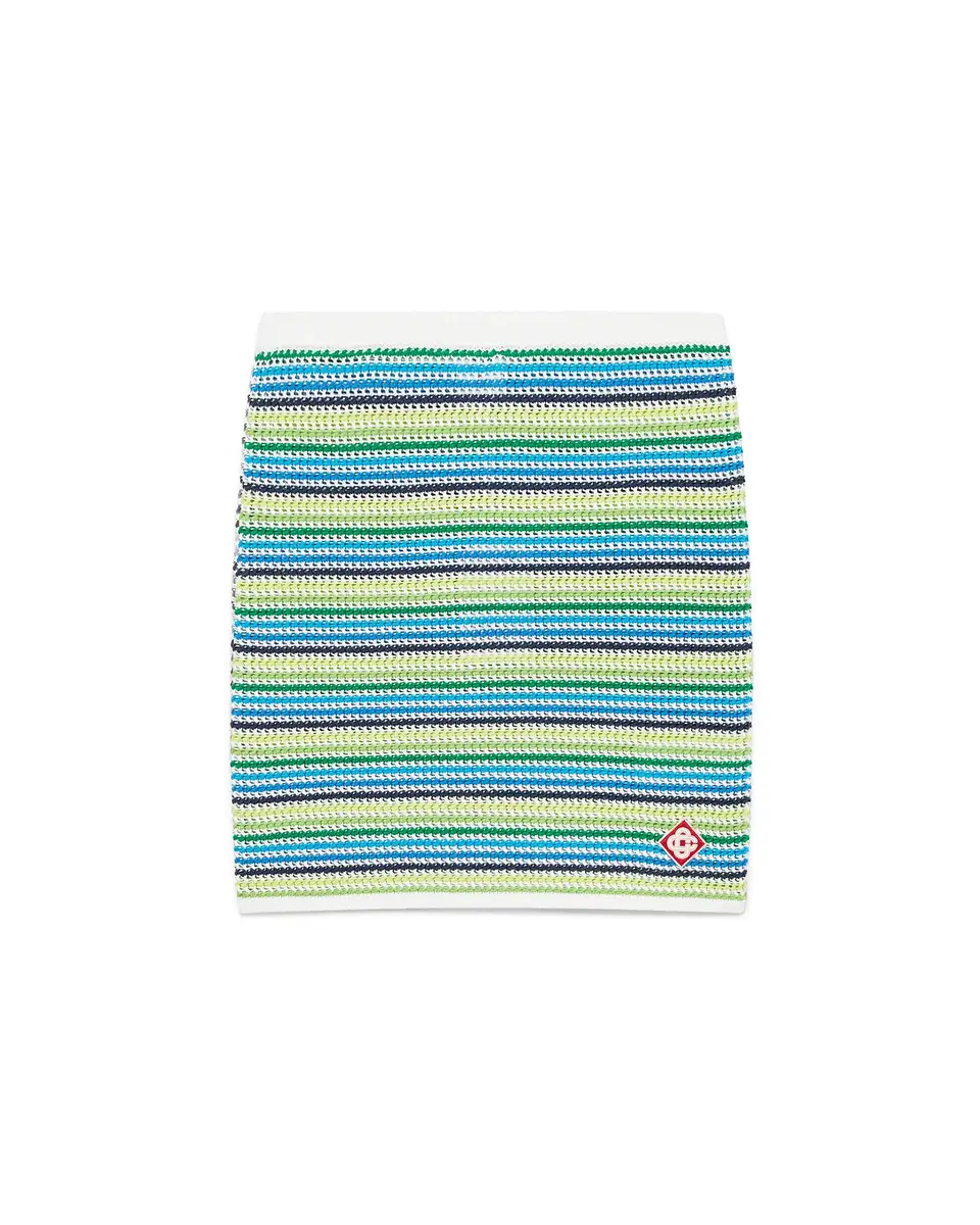 Casablanca Stripe Mini Skirt