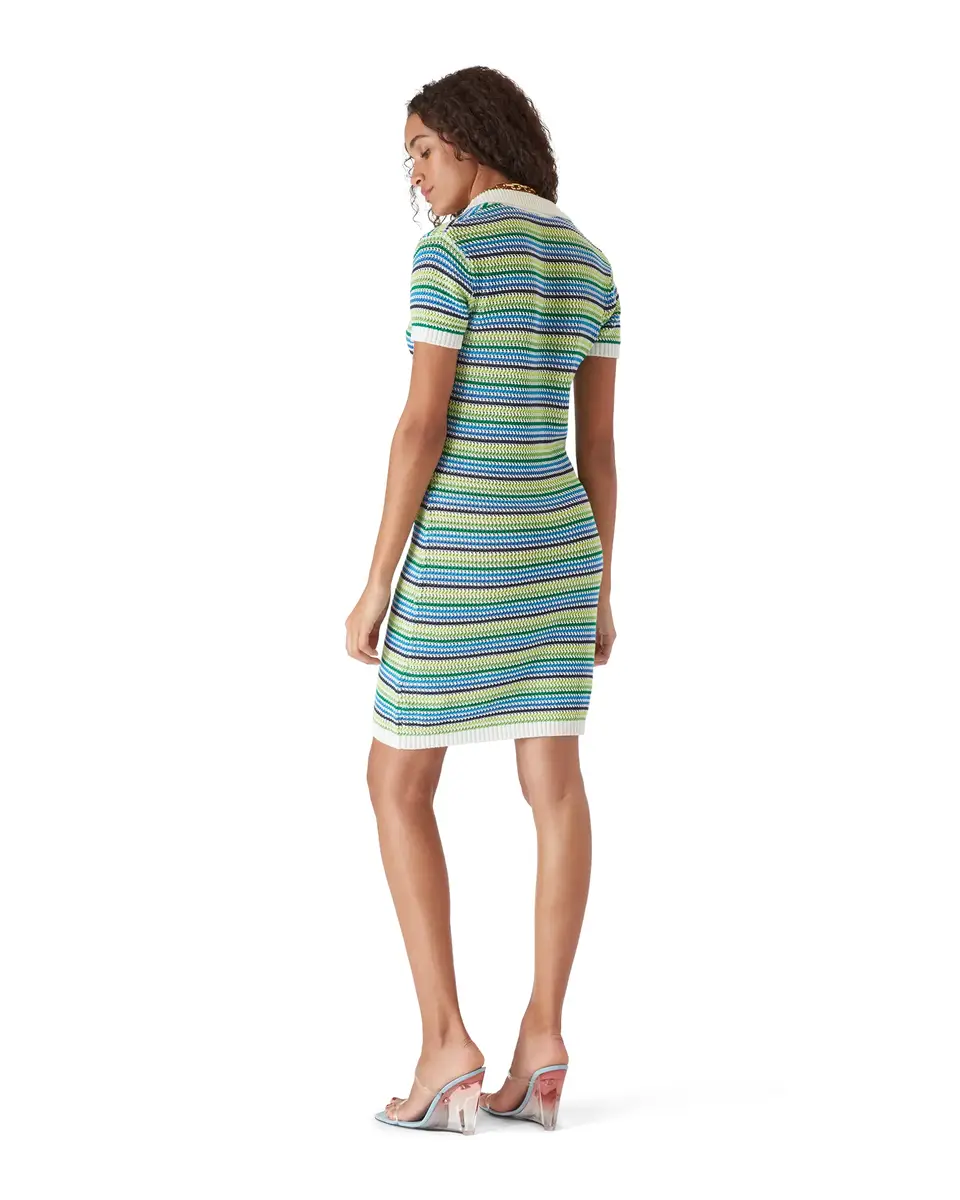 Casablanca Stripe Short Sleeve Midi Dress | Thumbnail 4 Casablanca Stripe Short Sleeve Midi Dress | Thumbnail 4