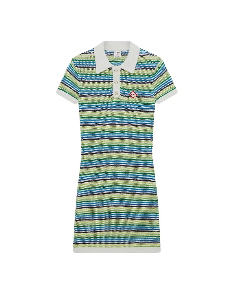 Stripe Short Sleeve Midi Dress Stripe Short Sleeve Midi Dress