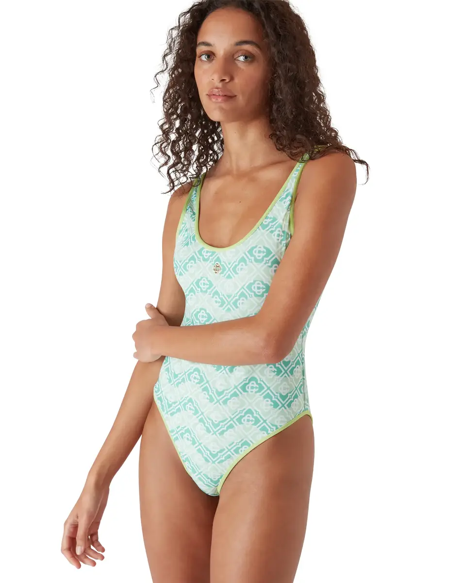 Casablanca Wavy Monogram Swimsuit | Thumbnail 6