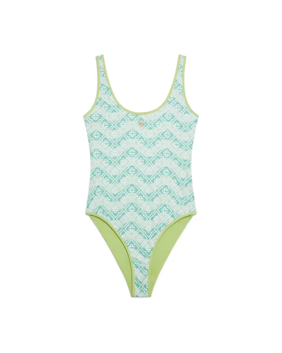 Wavy Monogram Swimsuit Wavy Monogram Swimsuit