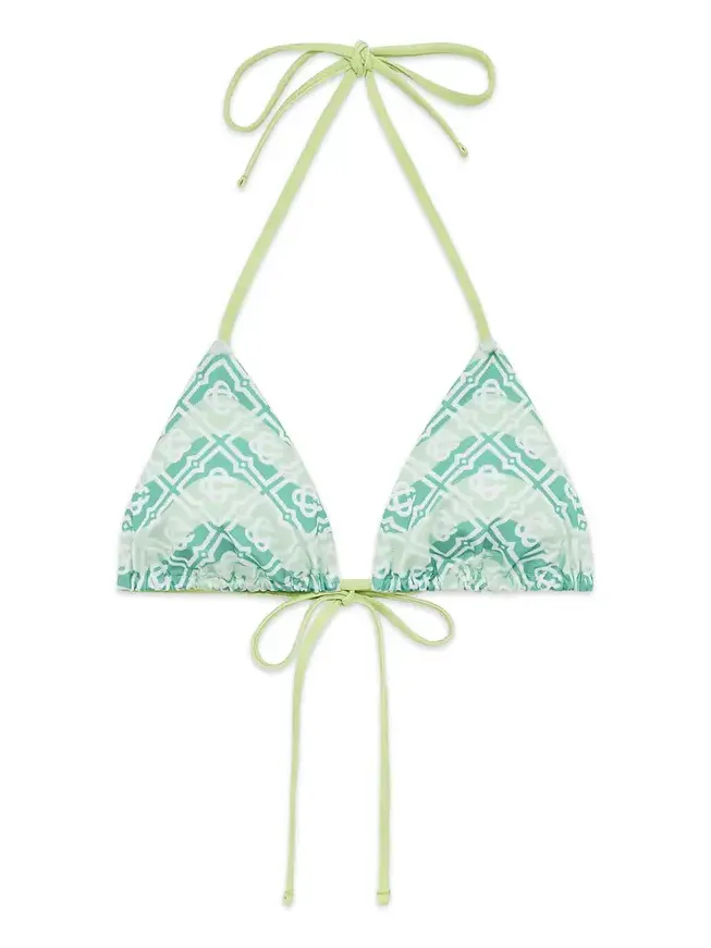 Wavy Monogram Bikini Top Wavy Monogram Bikini Top