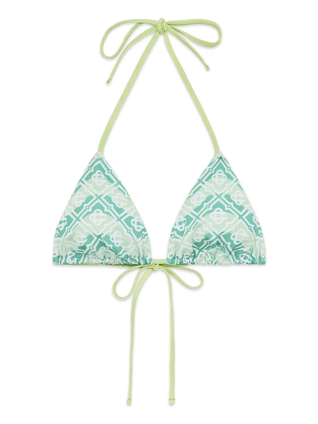 Casablanca Wavy Monogram Bikini Top