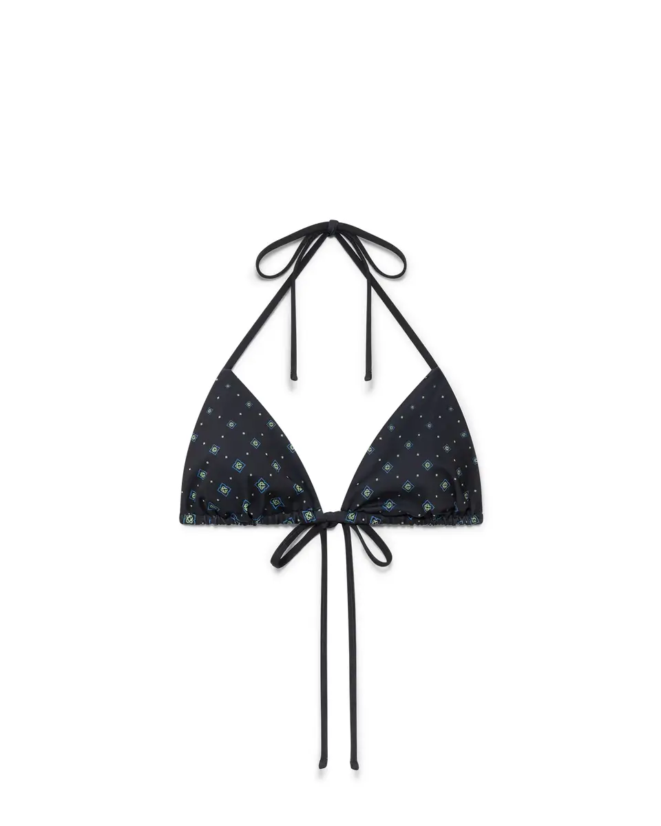 Degrade Monogram Bikini Top in Black