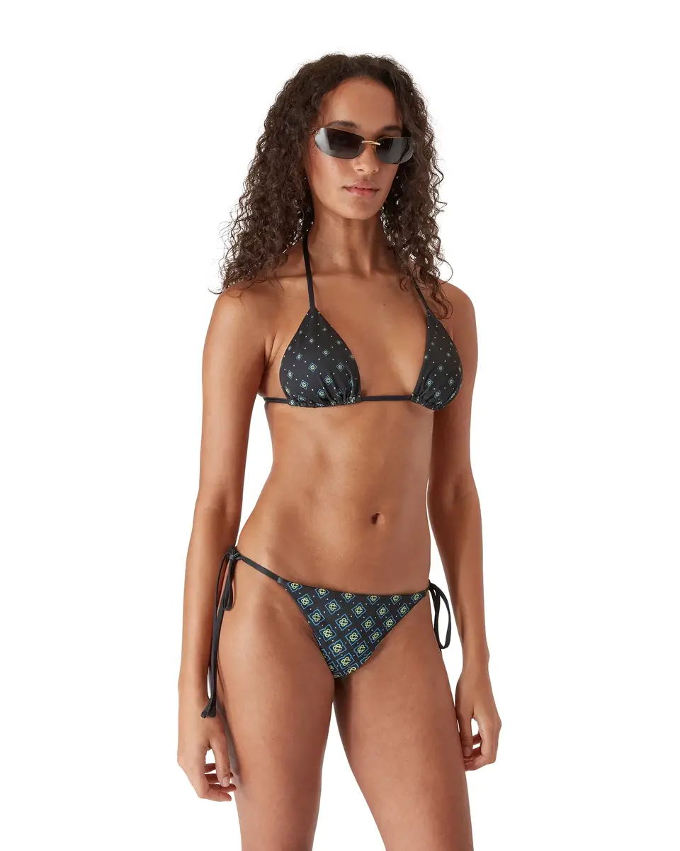 Casablanca Degrade Monogram Bikini Bottom in Black | Thumbnail 5 Casablanca Degrade Monogram Bikini Bottom in Black | Thumbnail 5