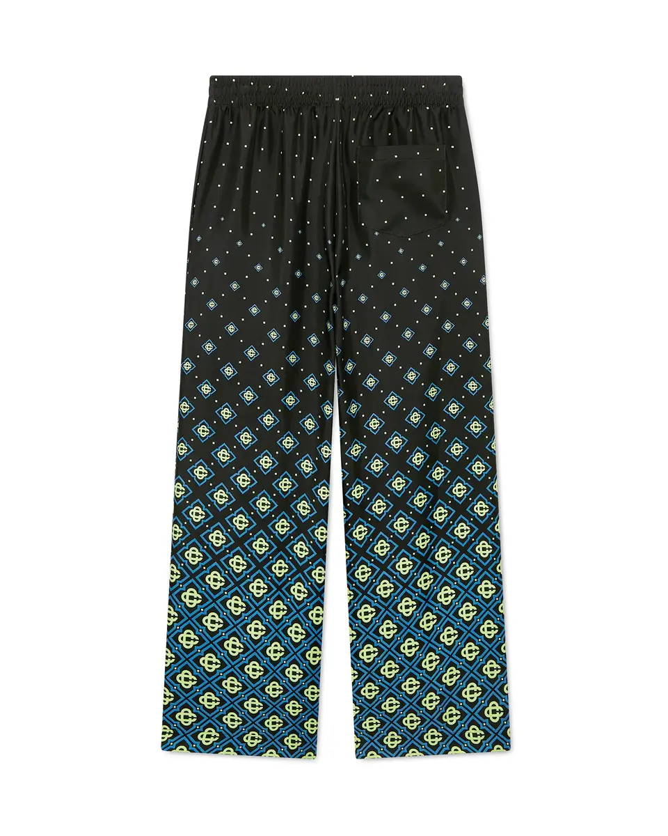 Casablanca Degrade Monogram Silk Trousers in Black | Thumbnail 6 Casablanca Degrade Monogram Silk Trousers in Black | Thumbnail 6