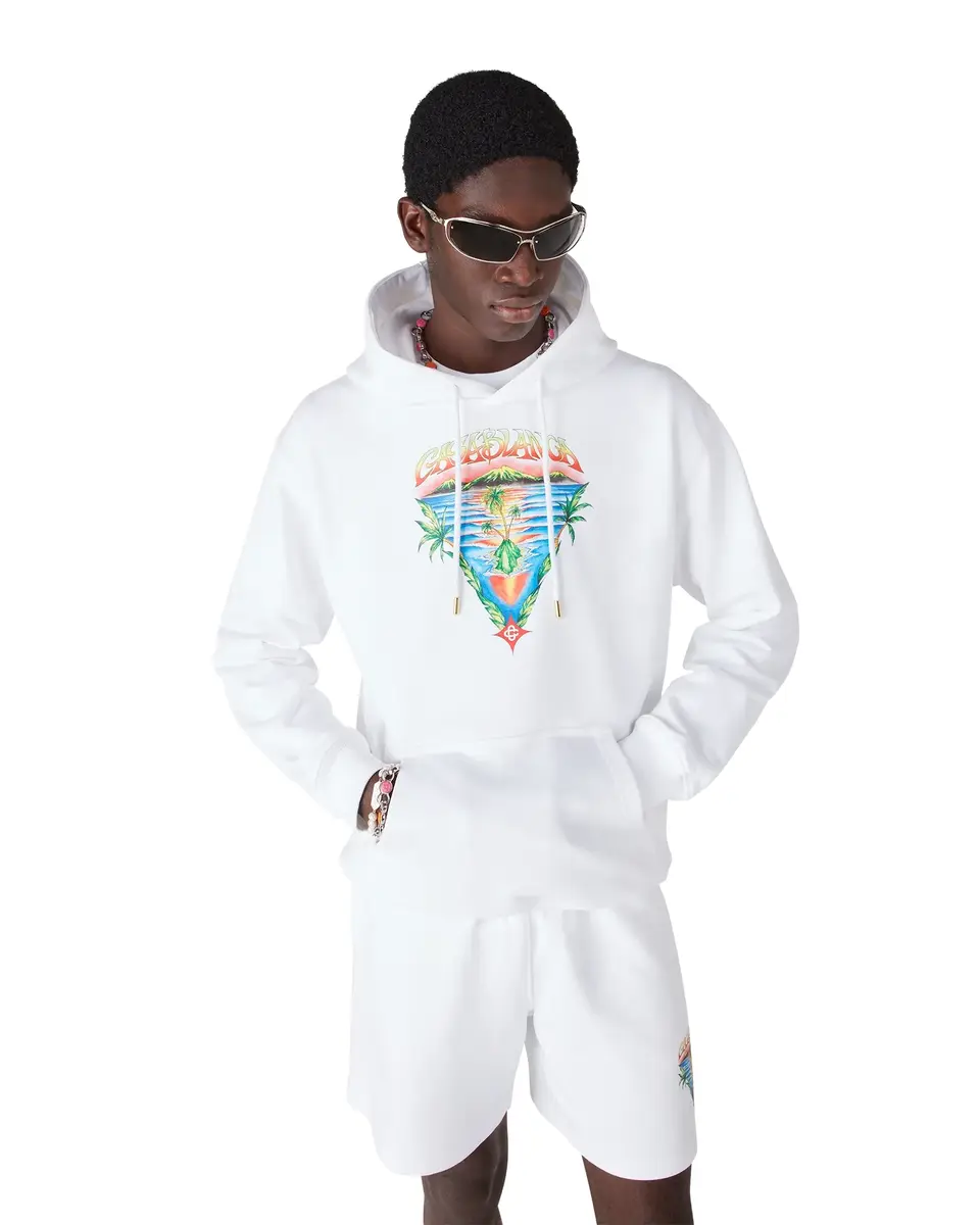 Casablanca Innocence Triangle Long Sleeve Hooded Sweatshirt | Thumbnail 4 Casablanca Innocence Triangle Long Sleeve Hooded Sweatshirt | Thumbnail 4