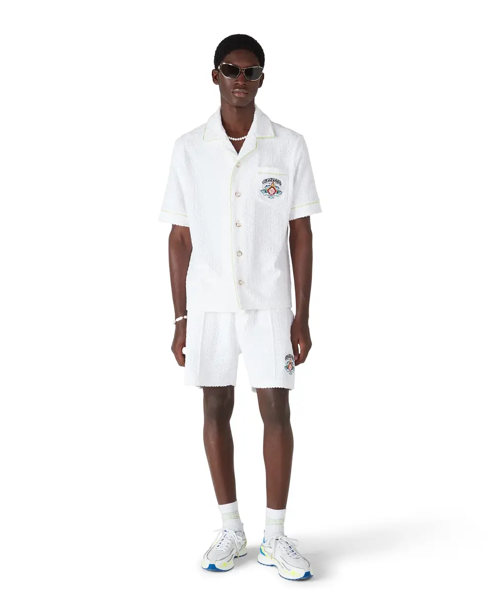 Casablanca White Towelling Shorts | Thumbnail 2 Casablanca White Towelling Shorts | Thumbnail 2