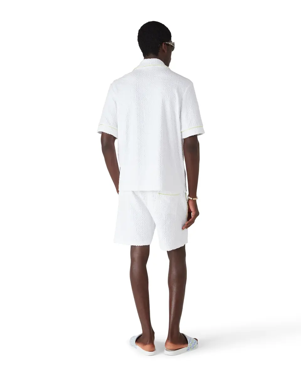 Casablanca White Towelling Shorts | Thumbnail 4 Casablanca White Towelling Shorts | Thumbnail 4