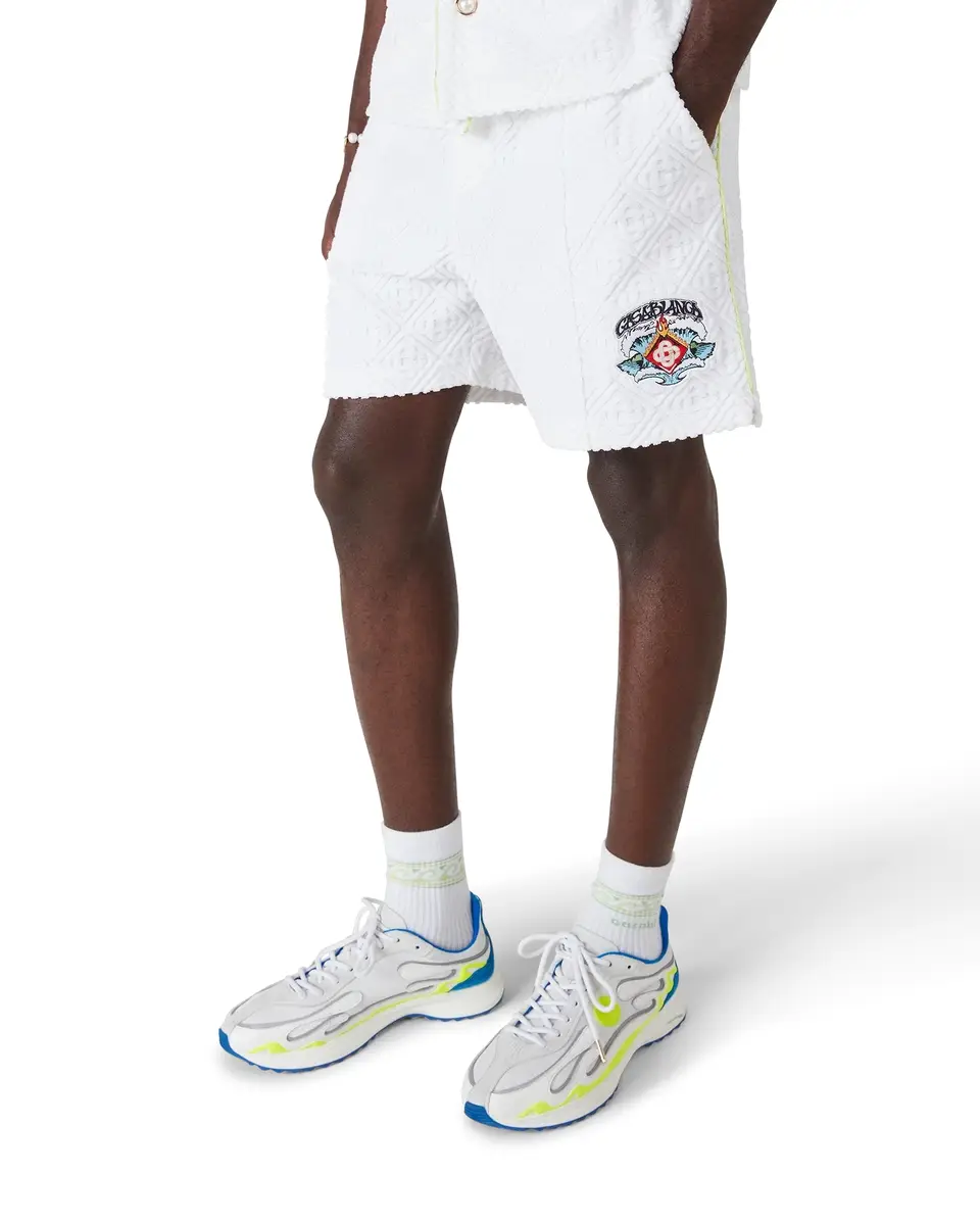 Casablanca White Towelling Shorts | Thumbnail 8 Casablanca White Towelling Shorts | Thumbnail 8