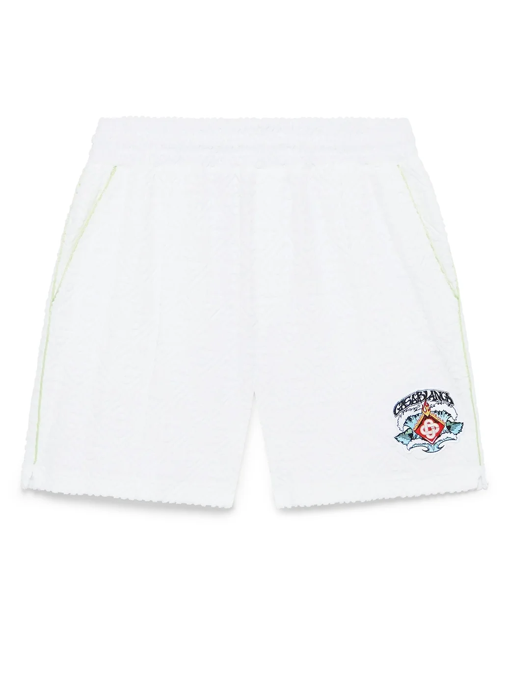 Casablanca White Towelling Shorts
