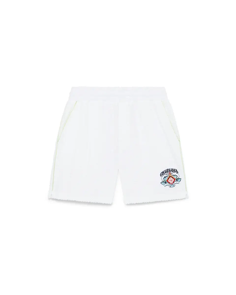 Casablanca White Towelling Shorts