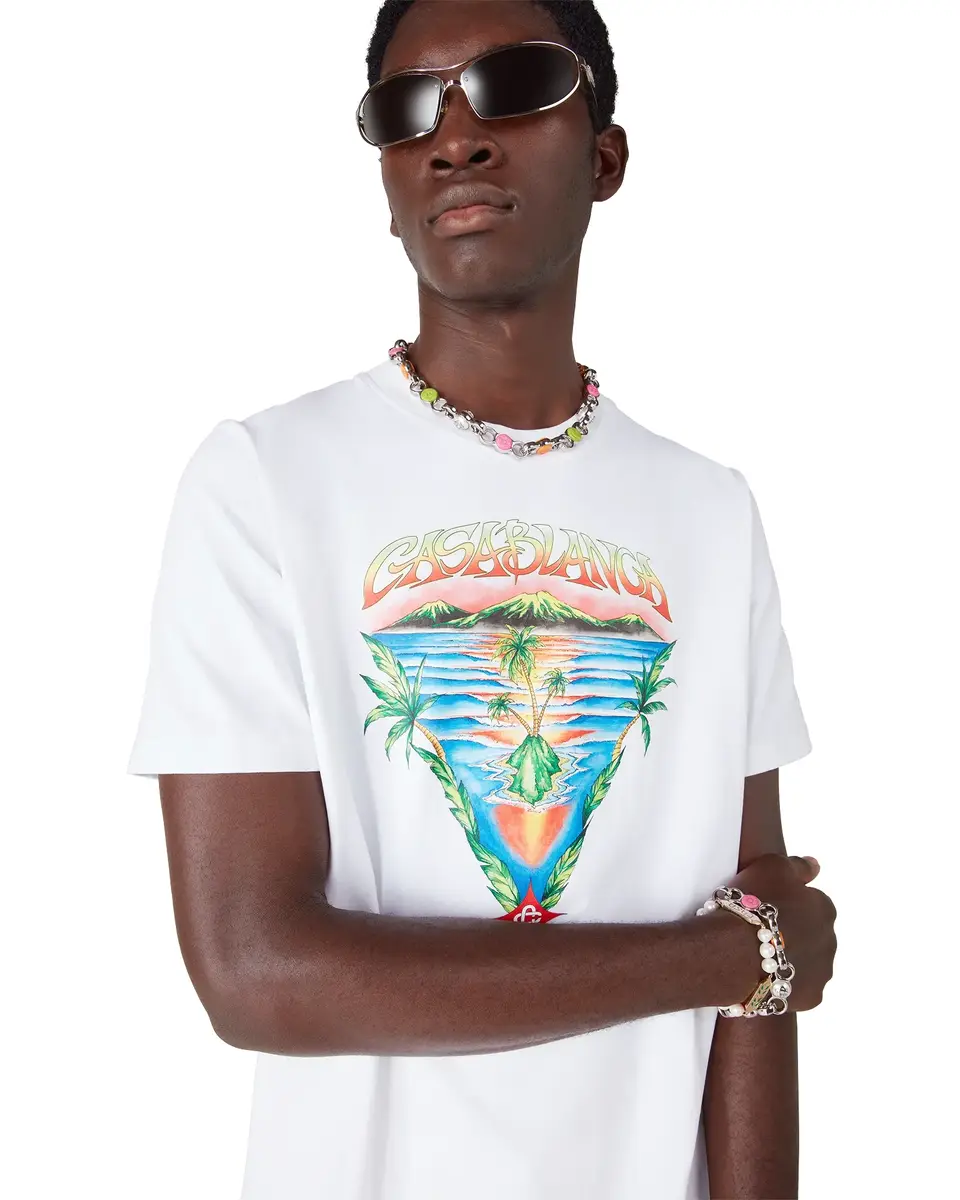Casablanca Innocence Triangle Short Sleeve T-Shirt | Thumbnail 5 Casablanca Innocence Triangle Short Sleeve T-Shirt | Thumbnail 5