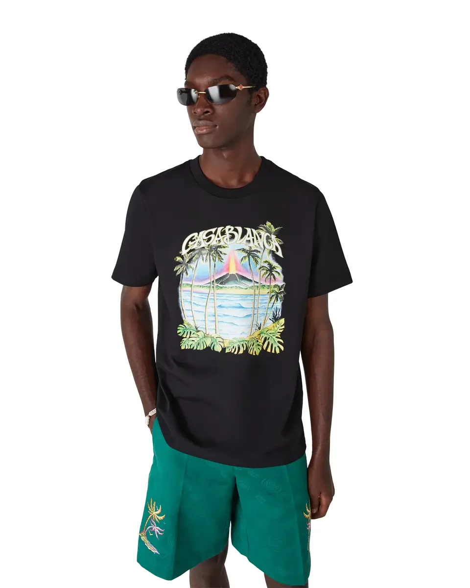 Casablanca Volcano Short Sleeve T-Shirt | Thumbnail 4 Casablanca Volcano Short Sleeve T-Shirt | Thumbnail 4