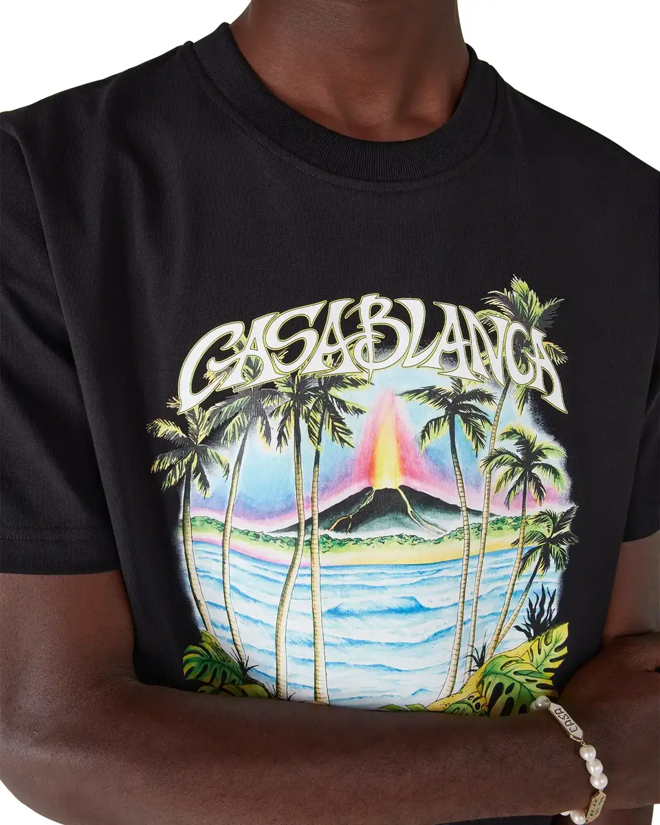 Casablanca Volcano Short Sleeve T-Shirt | Thumbnail 5 Casablanca Volcano Short Sleeve T-Shirt | Thumbnail 5