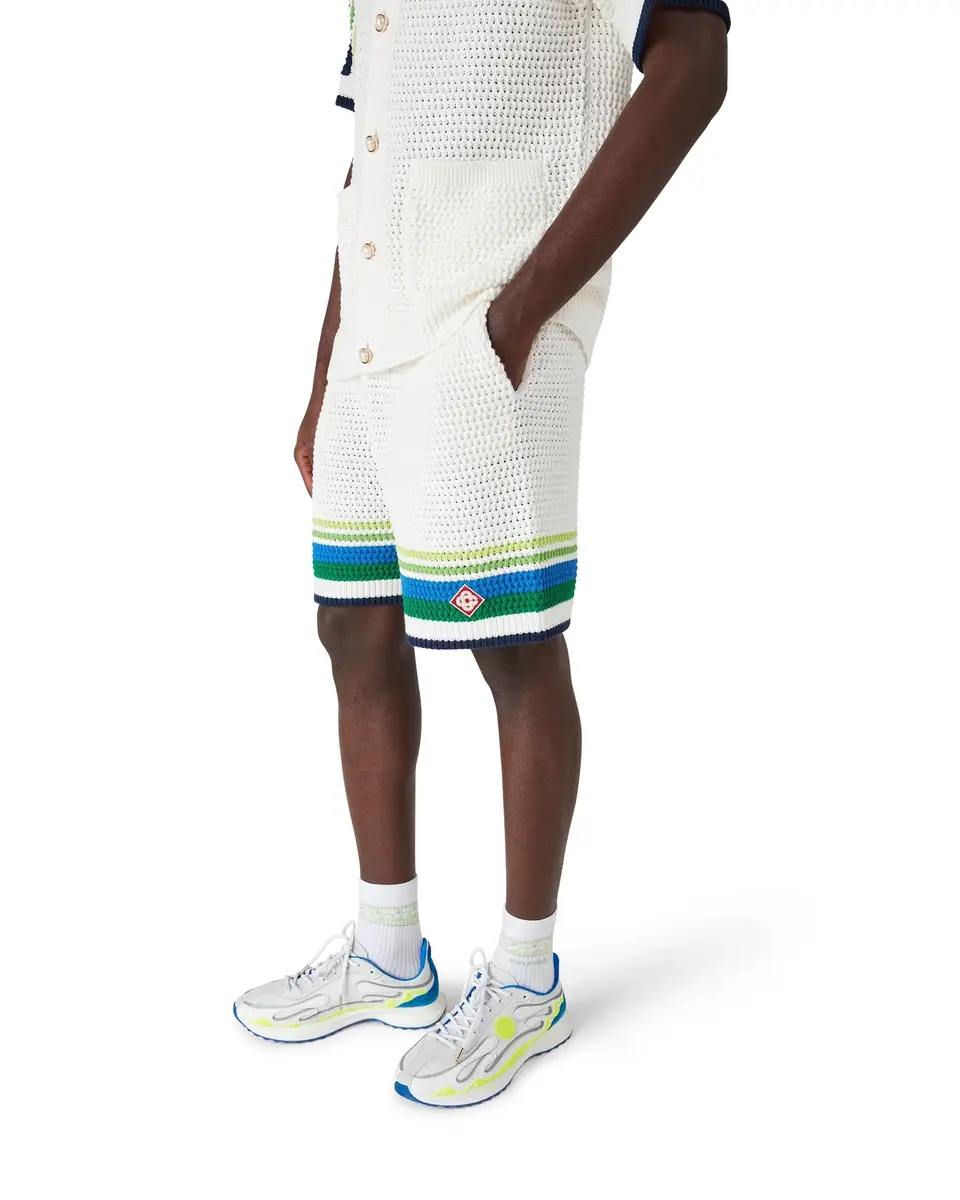 Casablanca Stripe Knitted Shorts | Thumbnail 4 Casablanca Stripe Knitted Shorts | Thumbnail 4