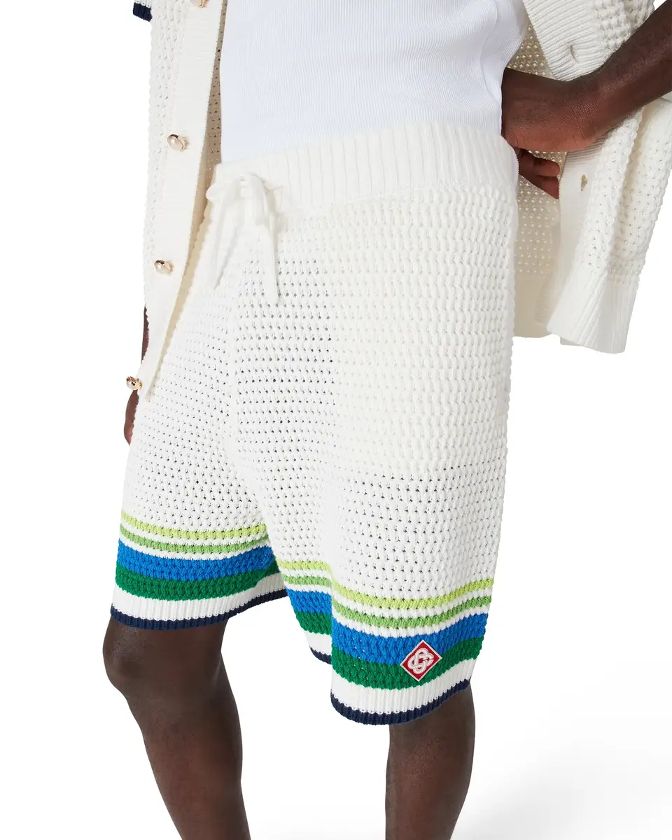 Casablanca Stripe Knitted Shorts | Thumbnail 5 Casablanca Stripe Knitted Shorts | Thumbnail 5