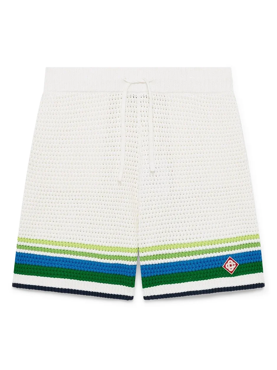 Casablanca Stripe Knitted Shorts