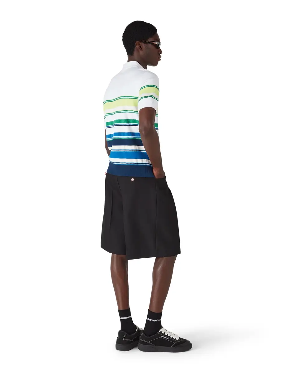 Casablanca Gradient Stripe Short Sleeve Polo Shirt | Thumbnail 3