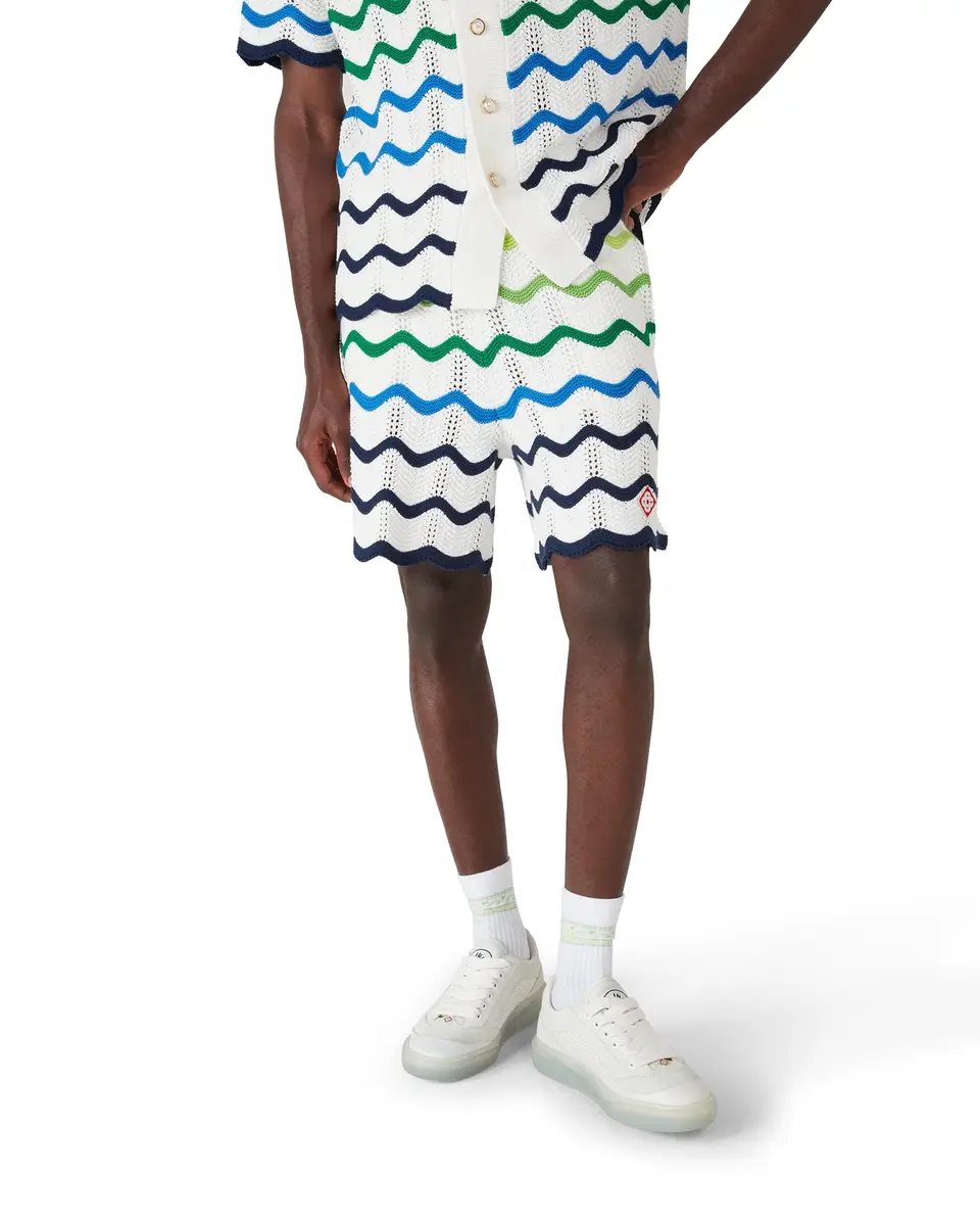 Casablanca Wave Knitted Shorts | Thumbnail 7 Casablanca Wave Knitted Shorts | Thumbnail 7