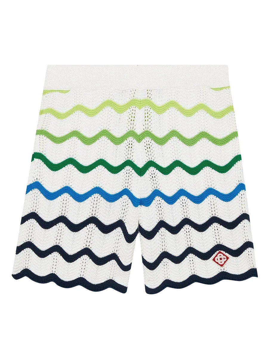 Casablanca Wave Knitted Shorts