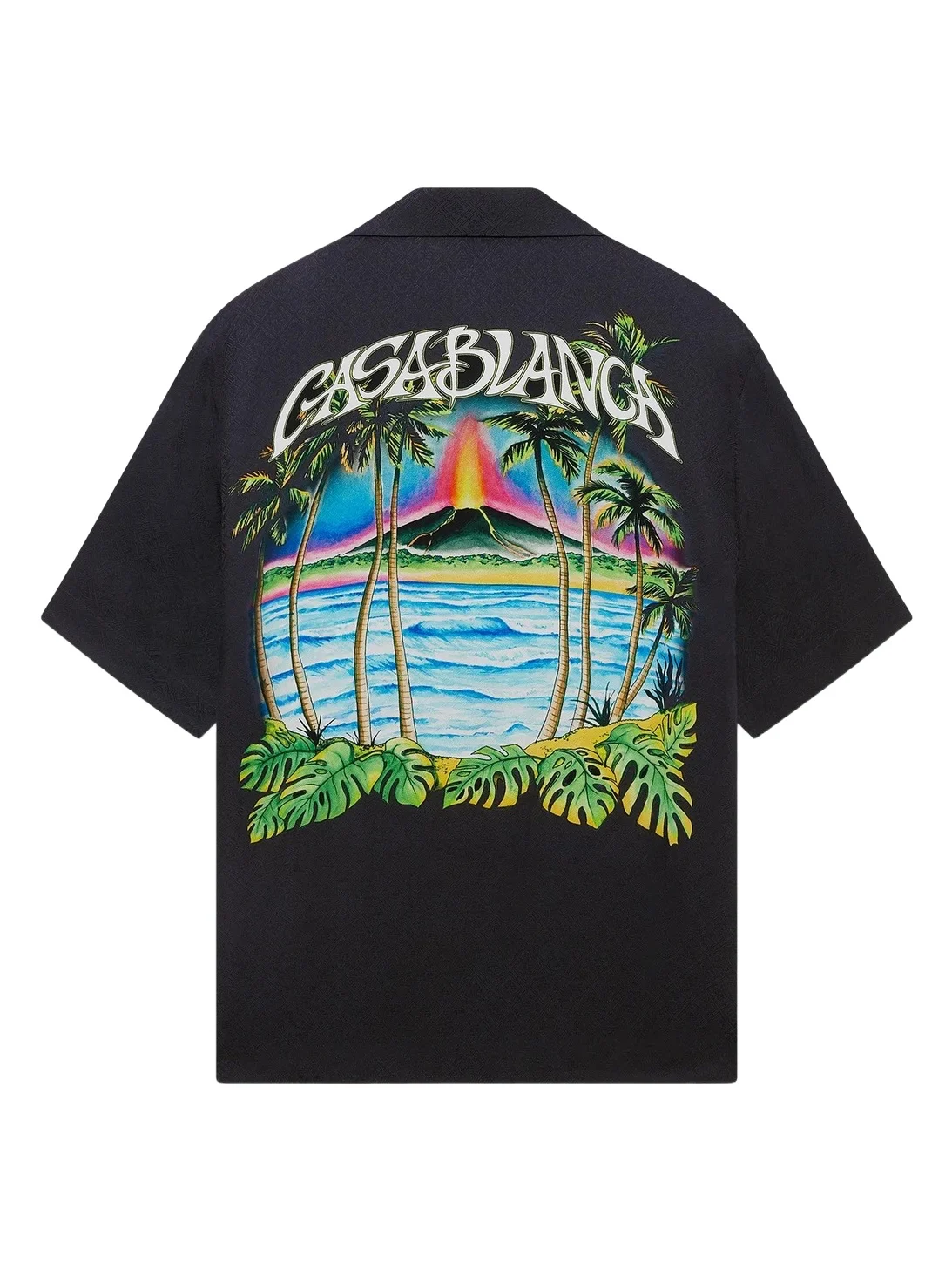 Casablanca Volcano Short Sleeve Jacquard Shirt