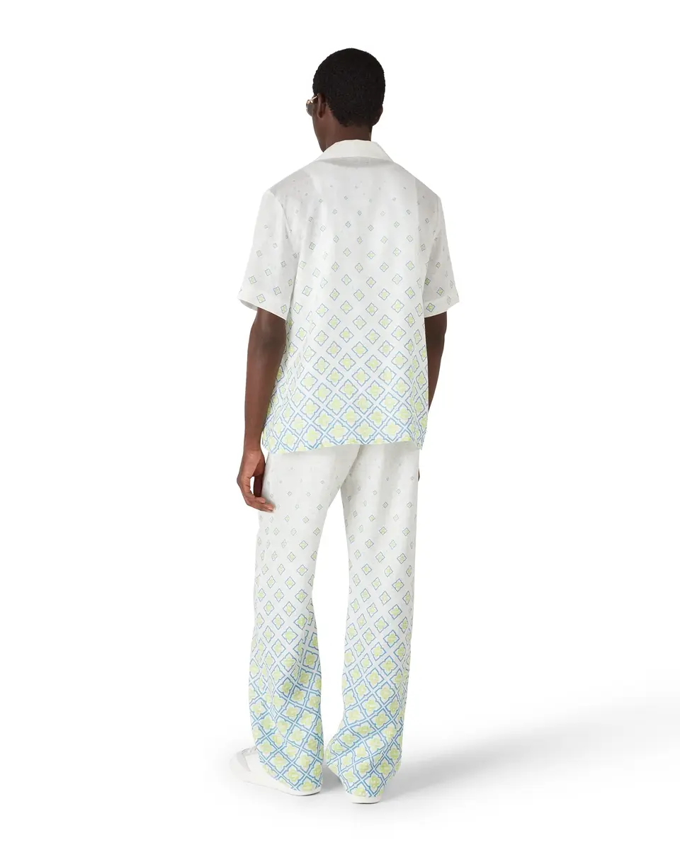 Casablanca Degrade Monogram Short Sleeve Linen Shirt | Thumbnail 3 Casablanca Degrade Monogram Short Sleeve Linen Shirt | Thumbnail 3