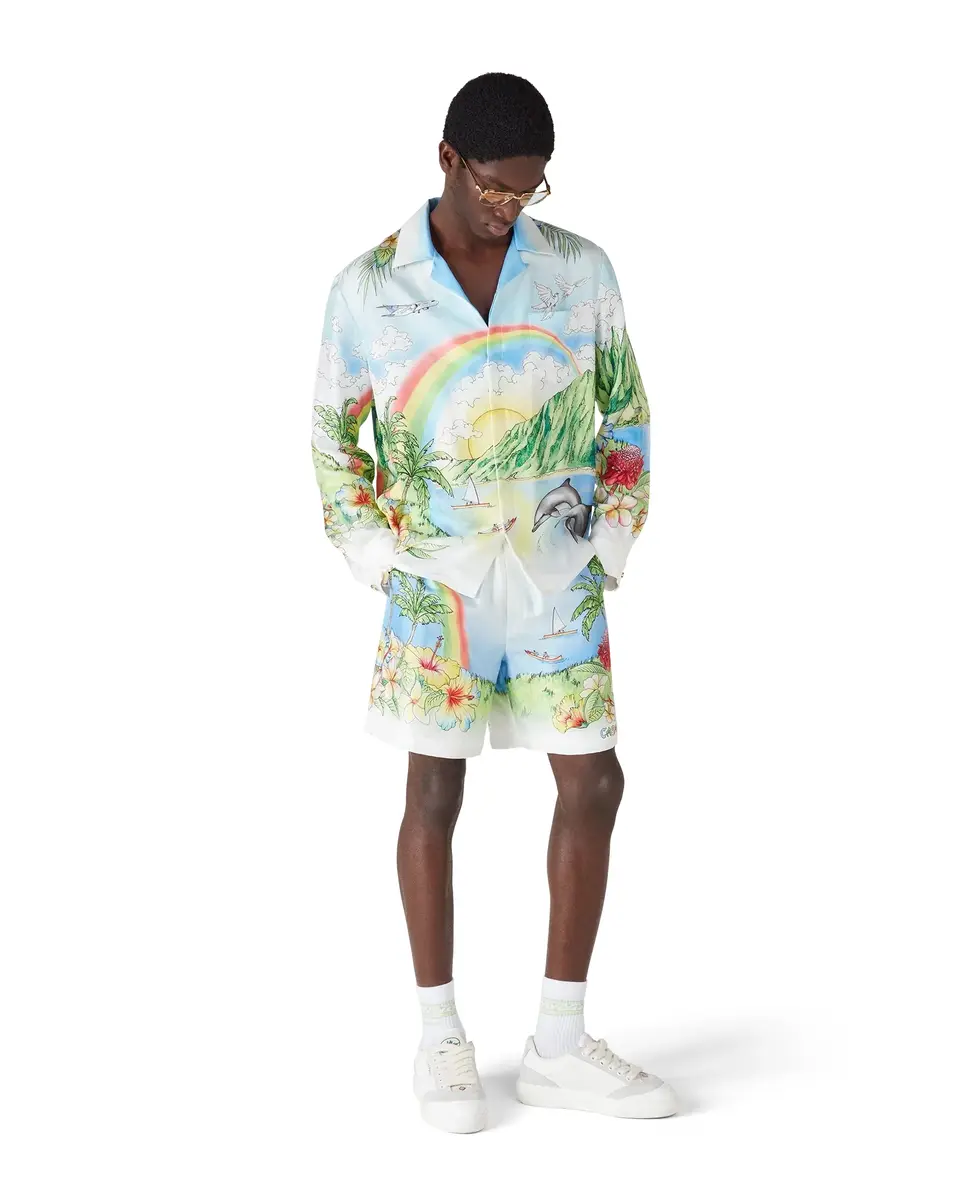 Casablanca Aloha Long Sleeve Silk Shirt | Thumbnail 2 Casablanca Aloha Long Sleeve Silk Shirt | Thumbnail 2