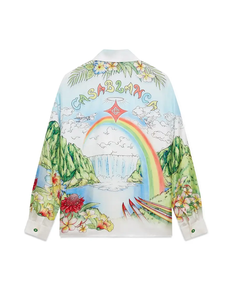 Casablanca Aloha Long Sleeve Silk Shirt | Thumbnail 6 Casablanca Aloha Long Sleeve Silk Shirt | Thumbnail 6