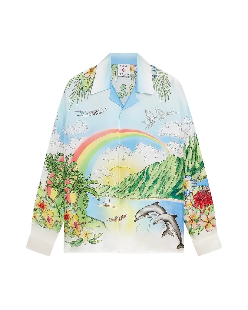 Aloha Long Sleeve Silk Shirt