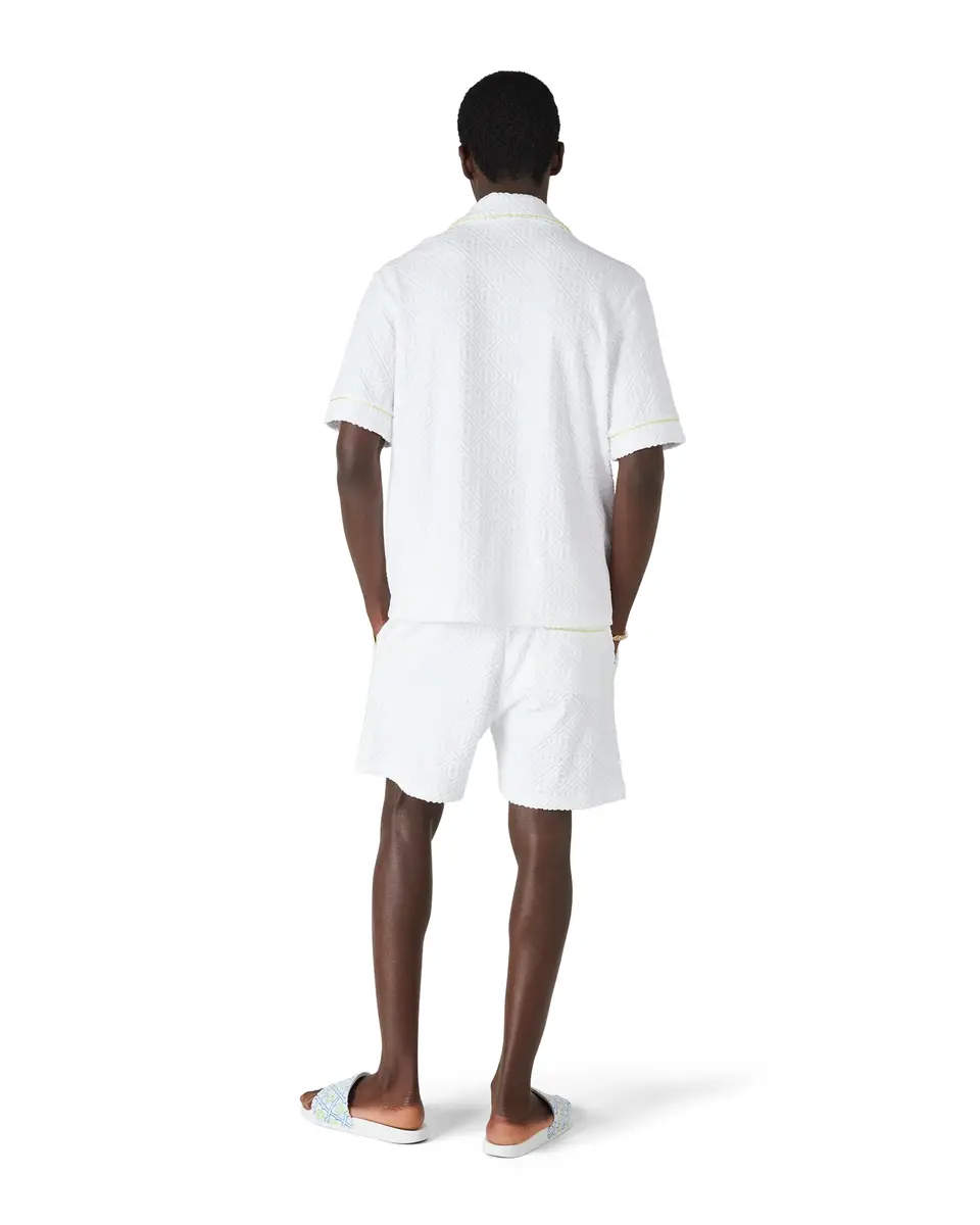 Casablanca White Short Sleeve Towelling Shirt | Thumbnail 4 Casablanca White Short Sleeve Towelling Shirt | Thumbnail 4