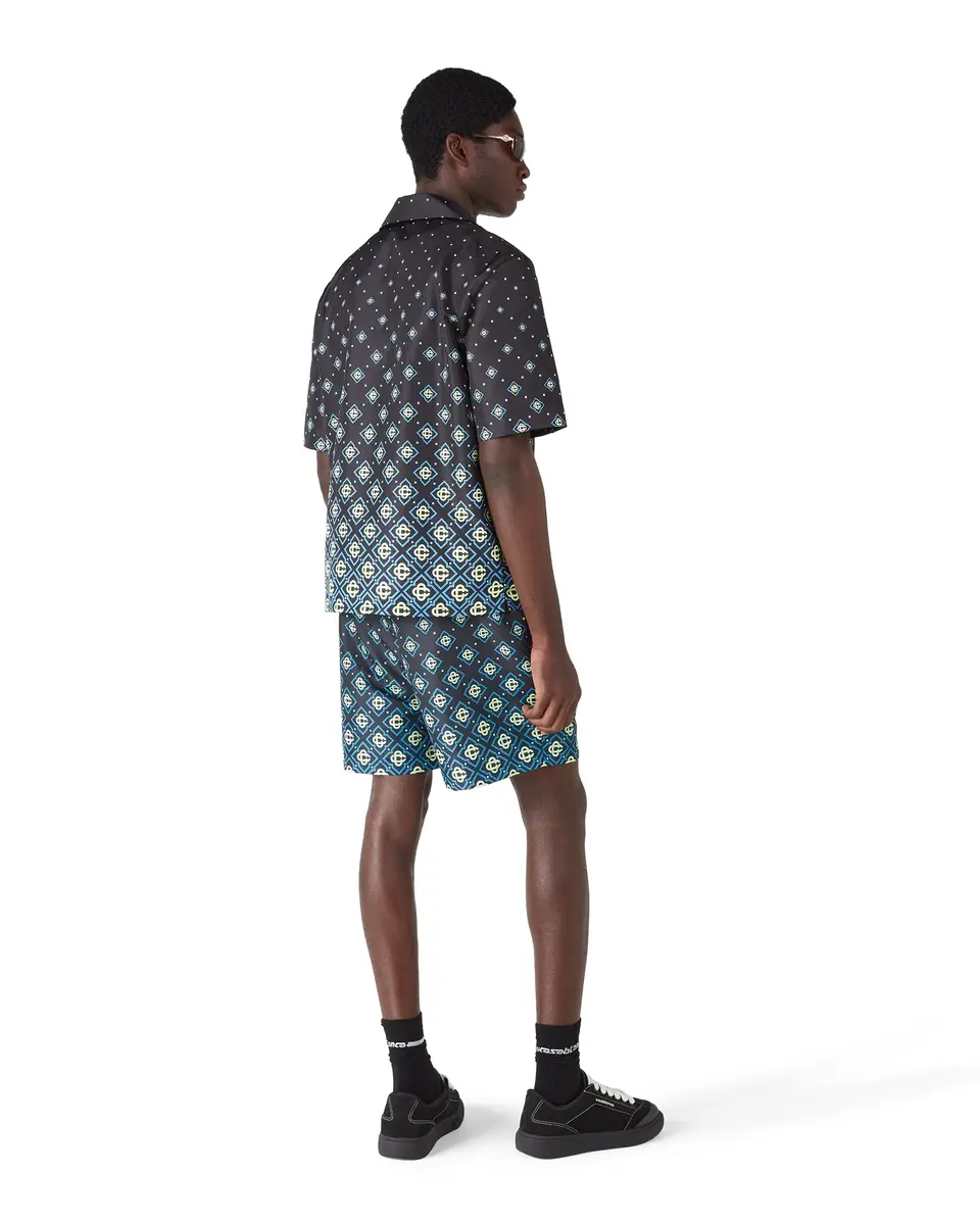 Casablanca Degrade Monogram Swim Shorts in Black | Thumbnail 3 Casablanca Degrade Monogram Swim Shorts in Black | Thumbnail 3
